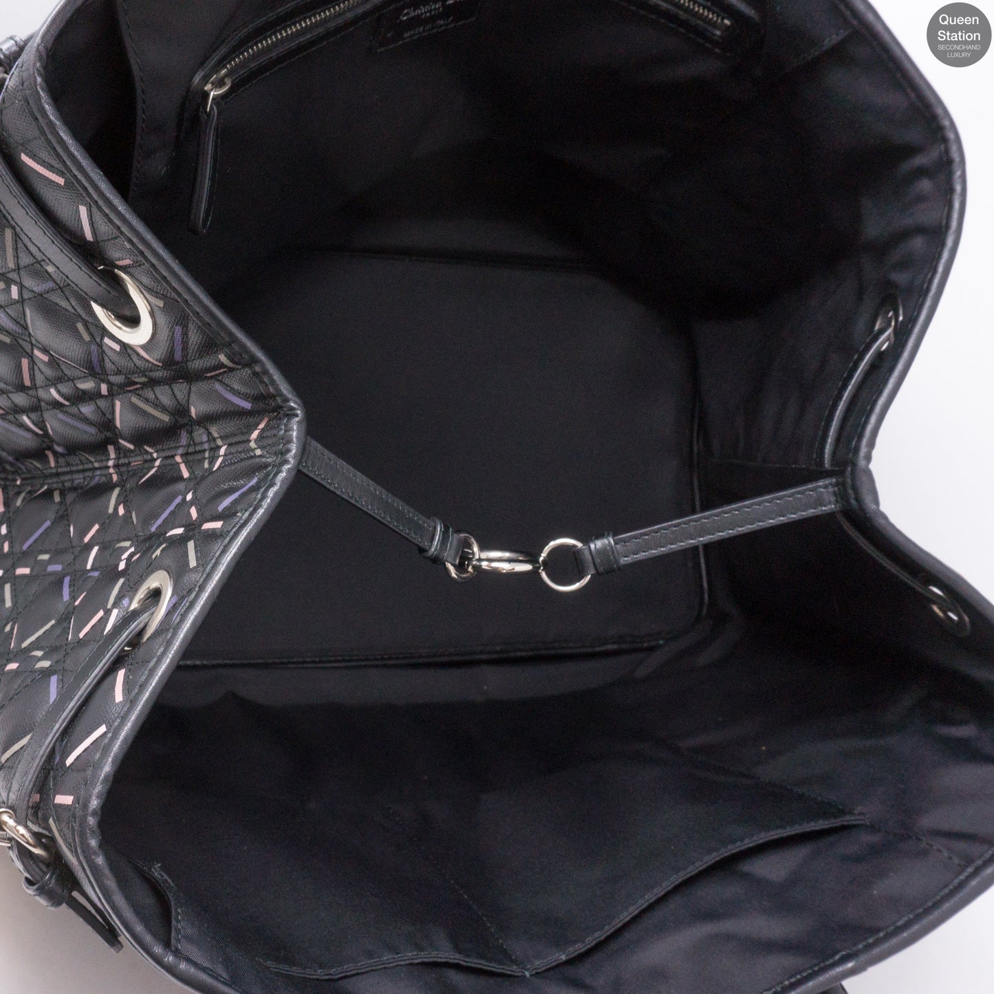 Large Panarea Tote Black Leather