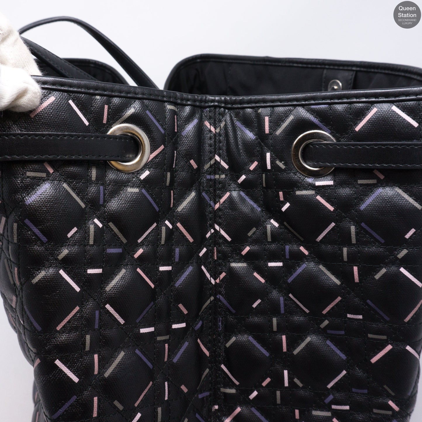 Large Panarea Tote Black Leather