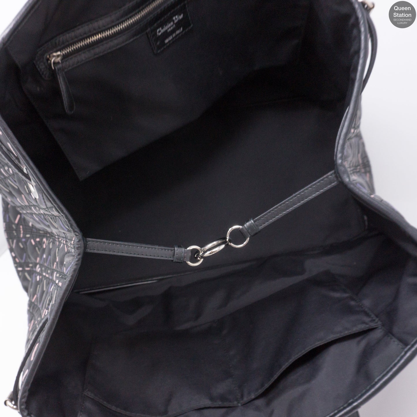 Large Panarea Tote Black Leather