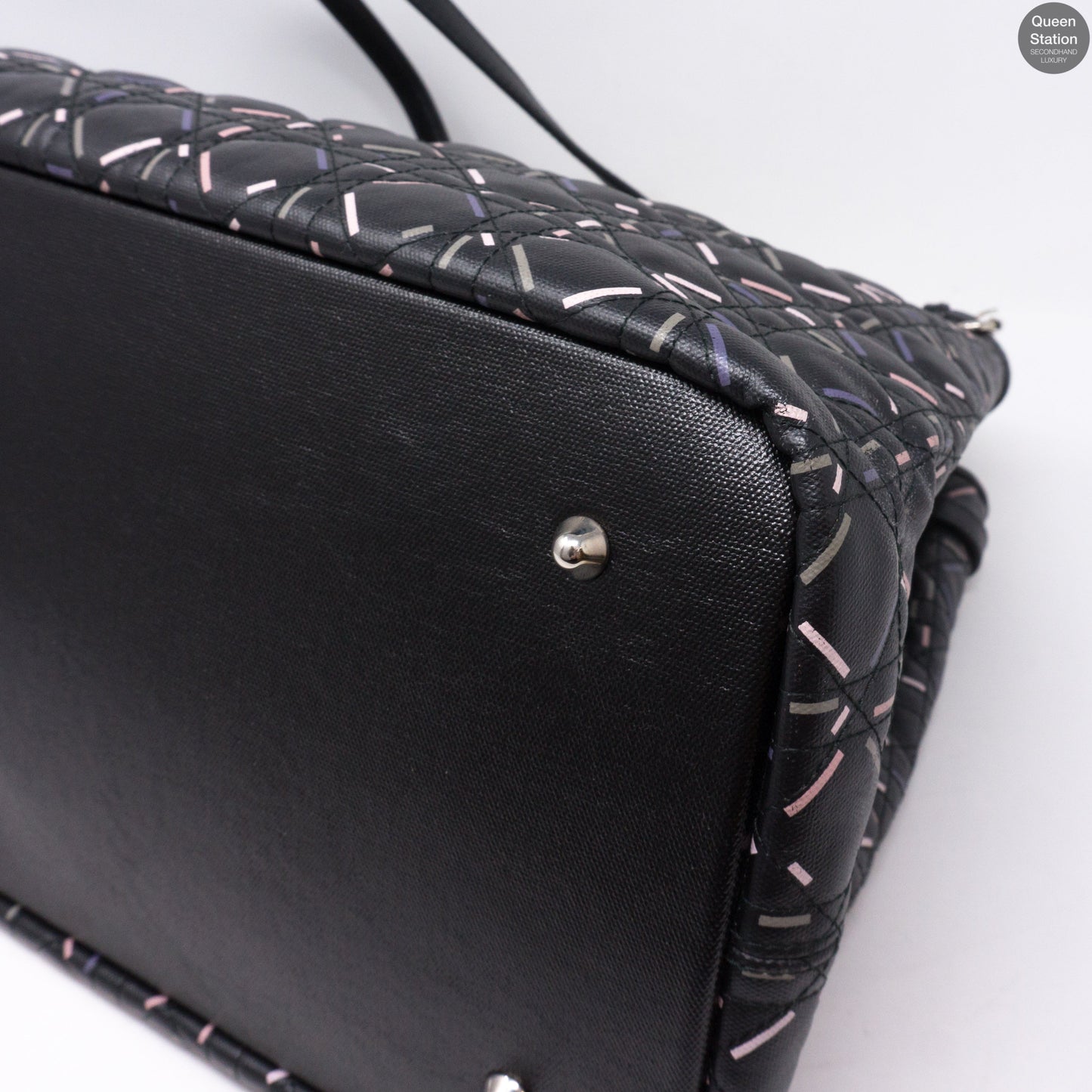 Large Panarea Tote Black Leather