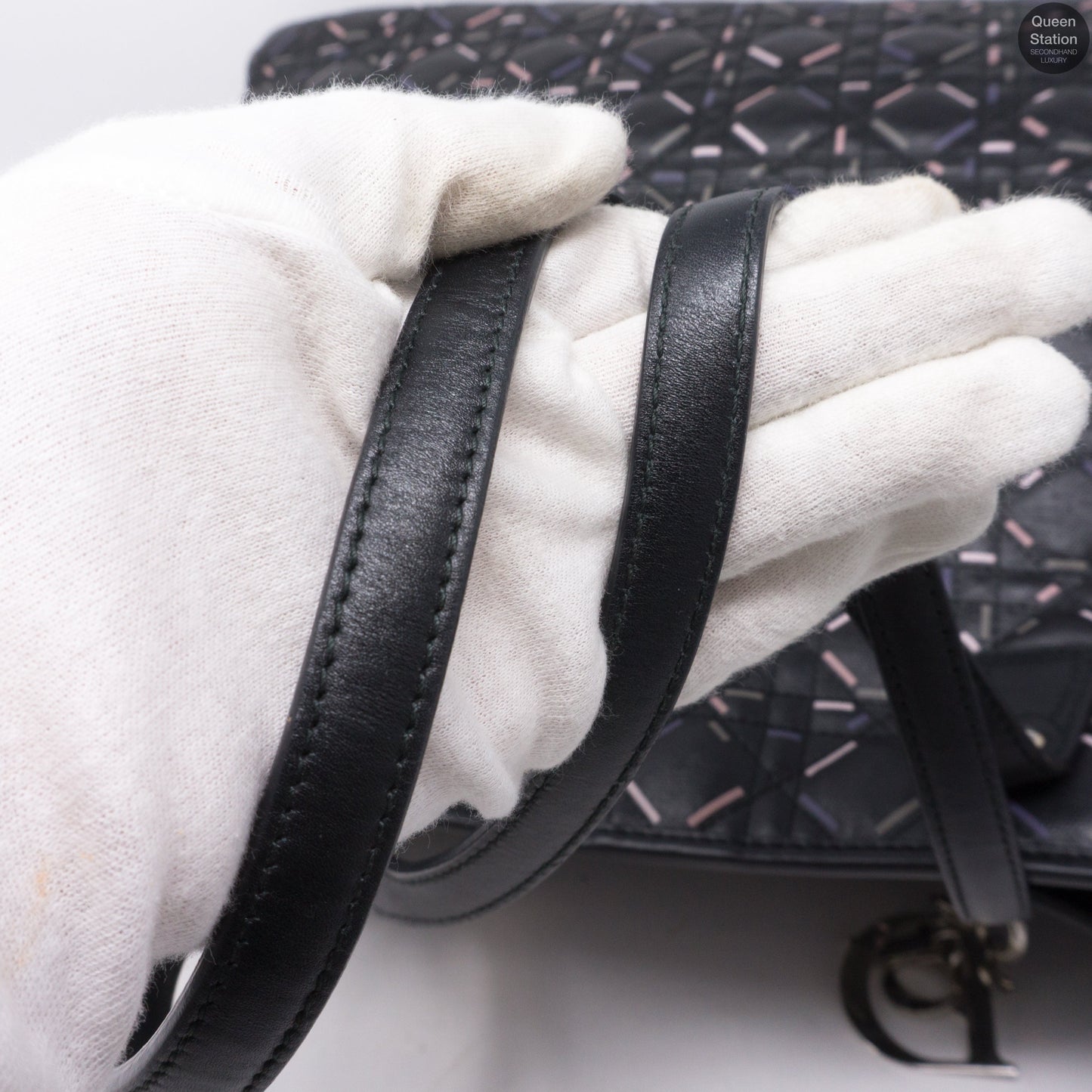 Large Panarea Tote Black Leather