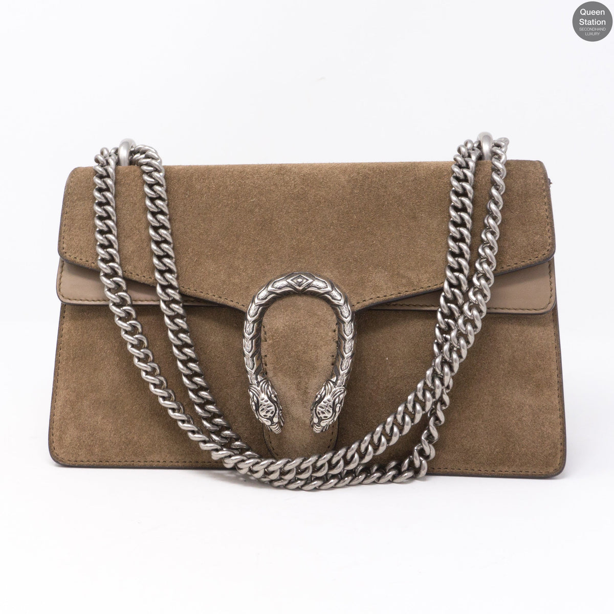 Dionysus Small Suede Taupe