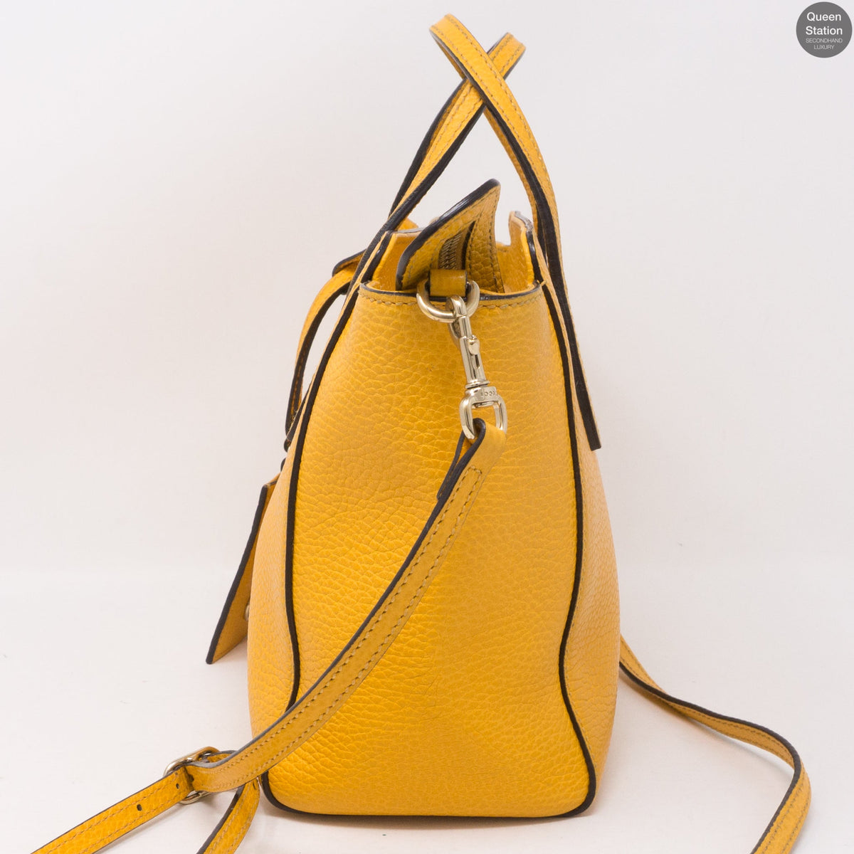 Swing Mini Yellow Leather Bag