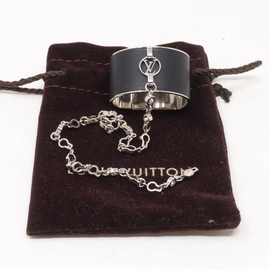 Black Silver Scarf Ring