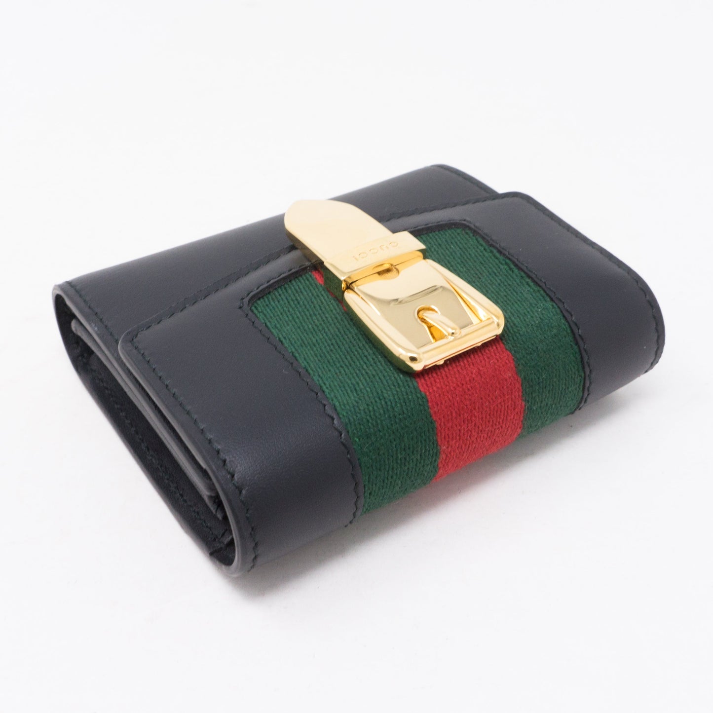 Gucci Sylvie Wallet Black Leather