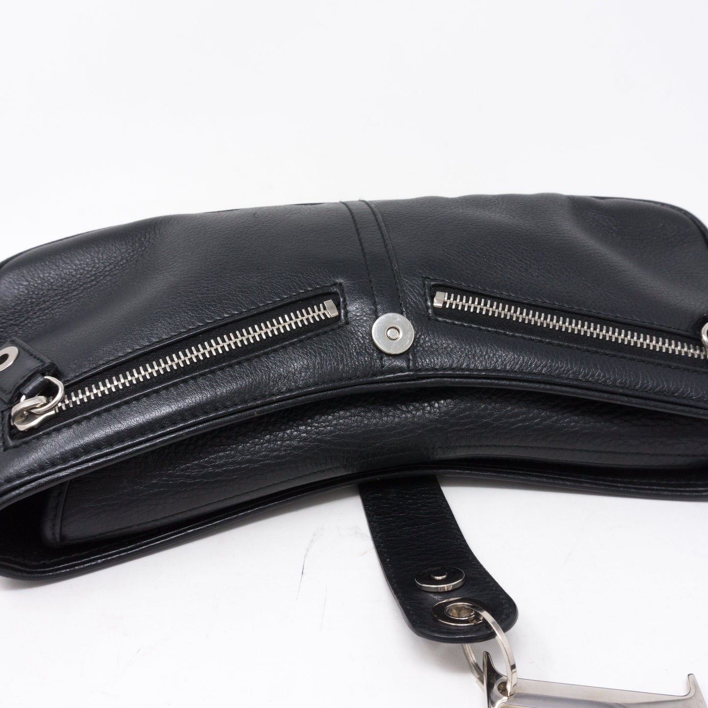 Black Leather Shoulder Bag