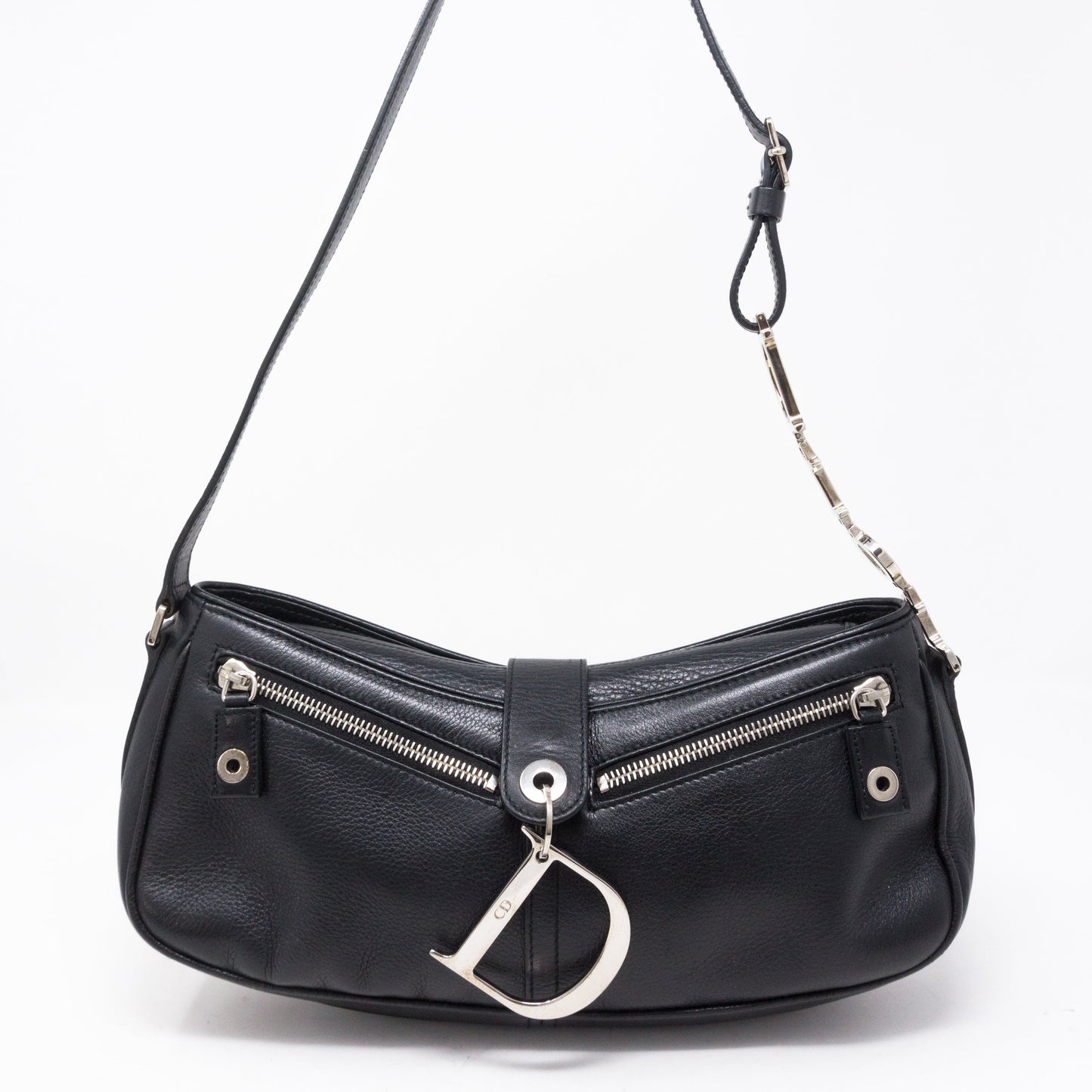 Black Leather Shoulder Bag