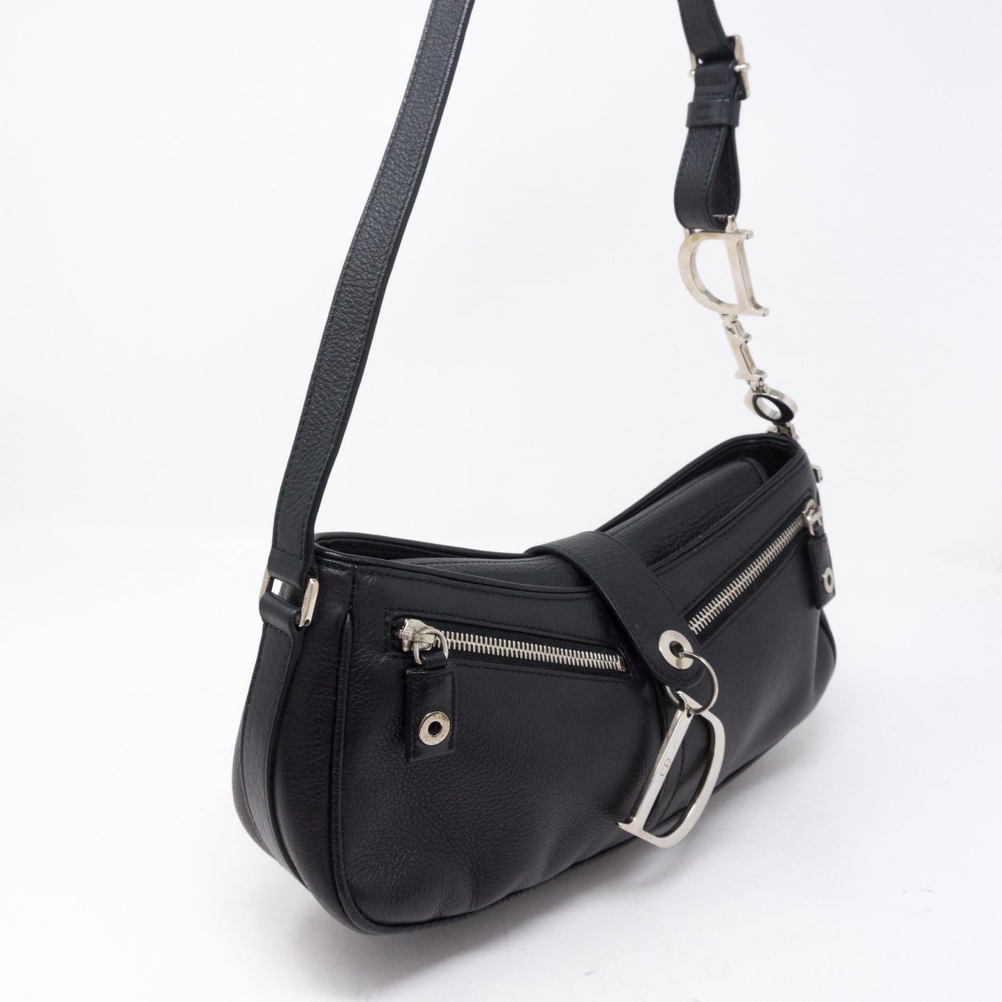 Black Leather Shoulder Bag