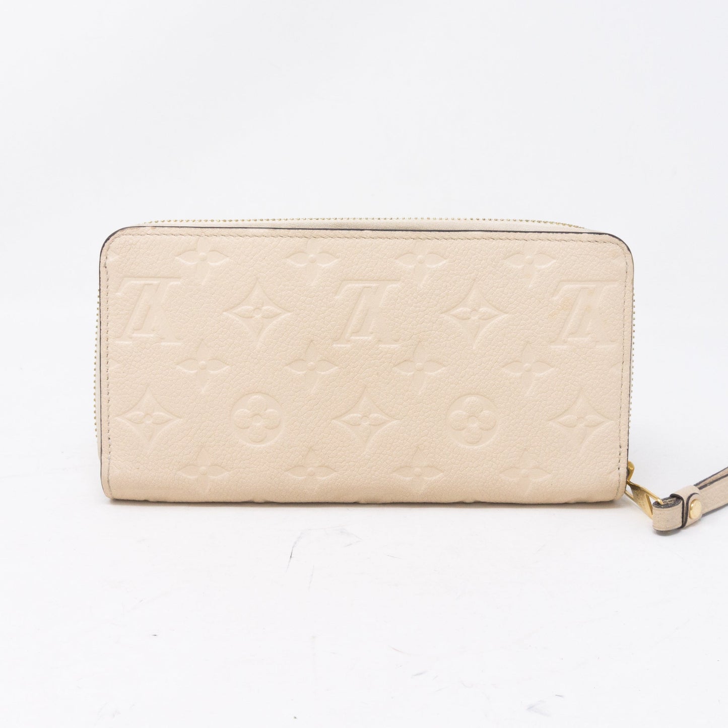 Zippy Wallet White Monogram Empreinte