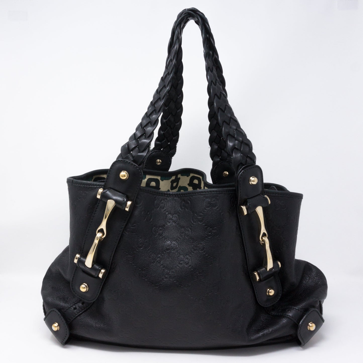 Pelham Shoulder Bag Guccissima Black Leather