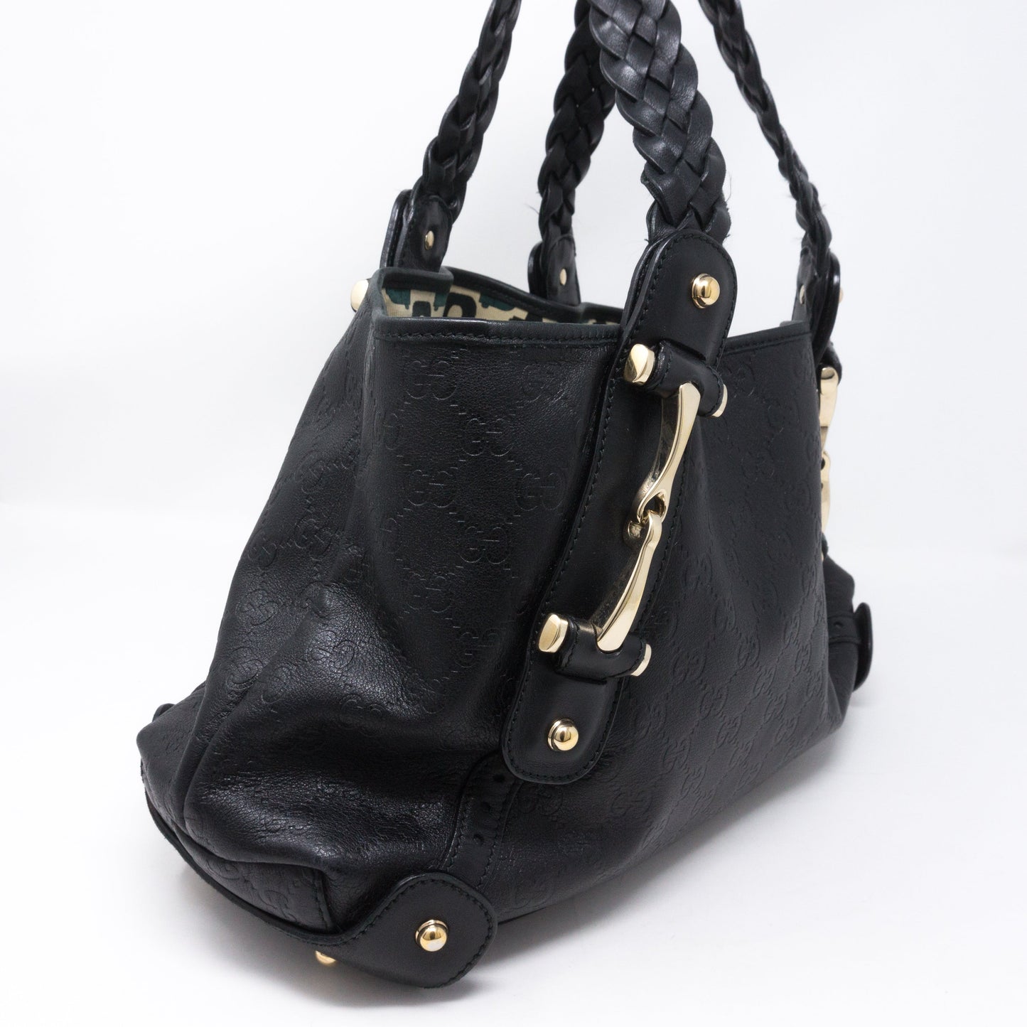 Pelham Shoulder Bag Guccissima Black Leather