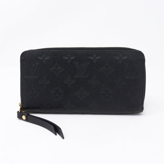 Zippy Wallet Black Monogram Empreinte