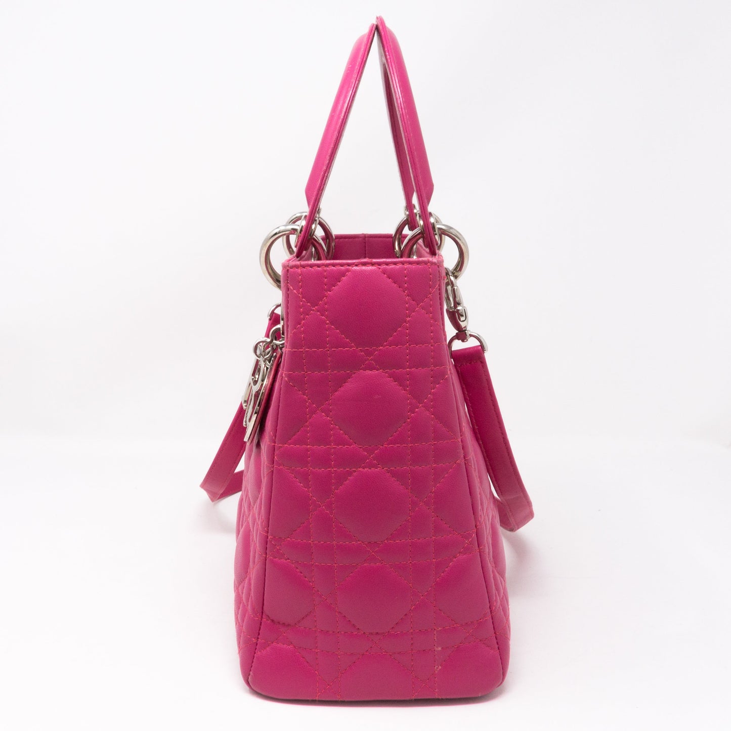 Lady Dior Medium Pink Leather