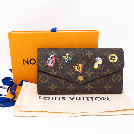 Sarah Wallet Monogram Love Lock