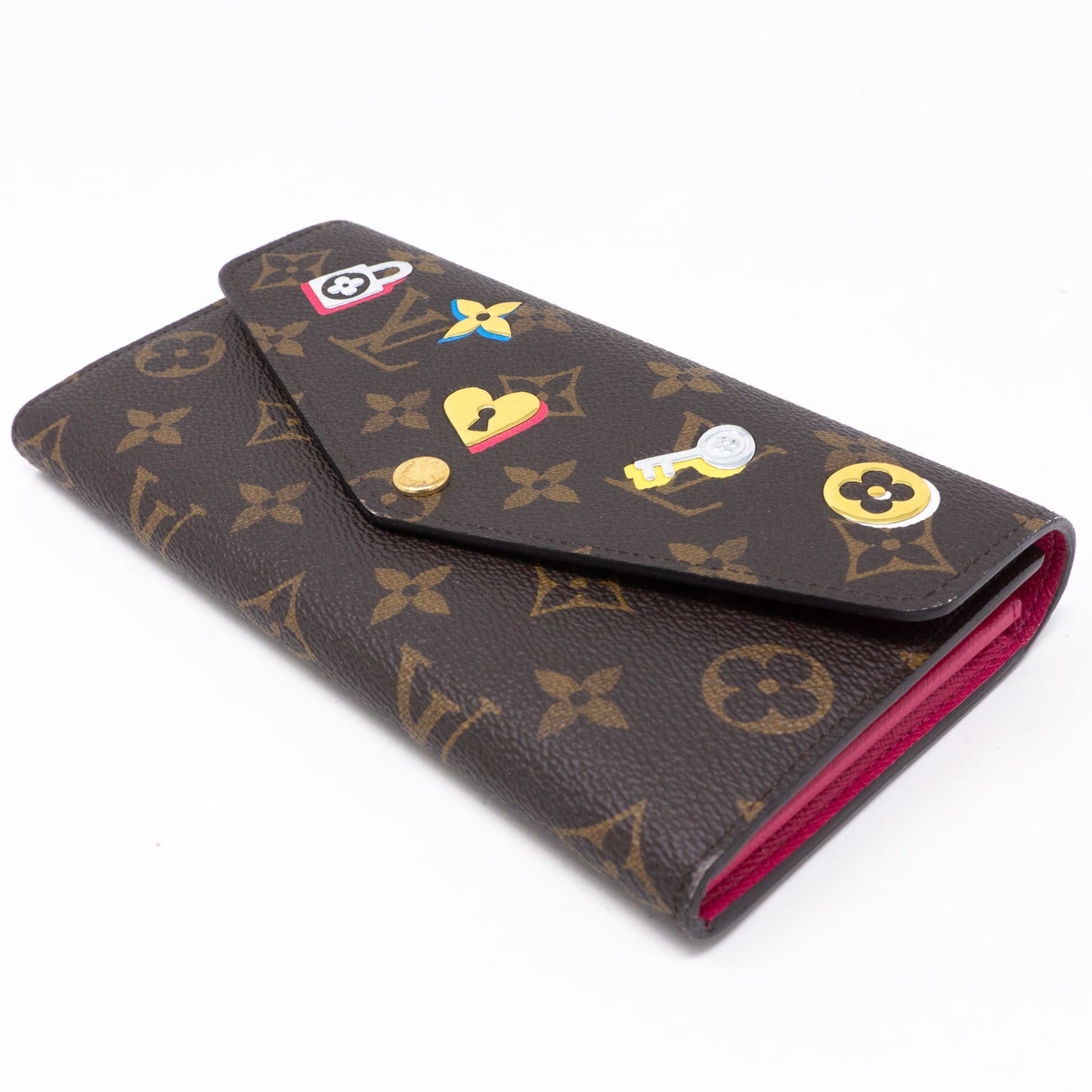 Sarah Wallet Monogram Love Lock