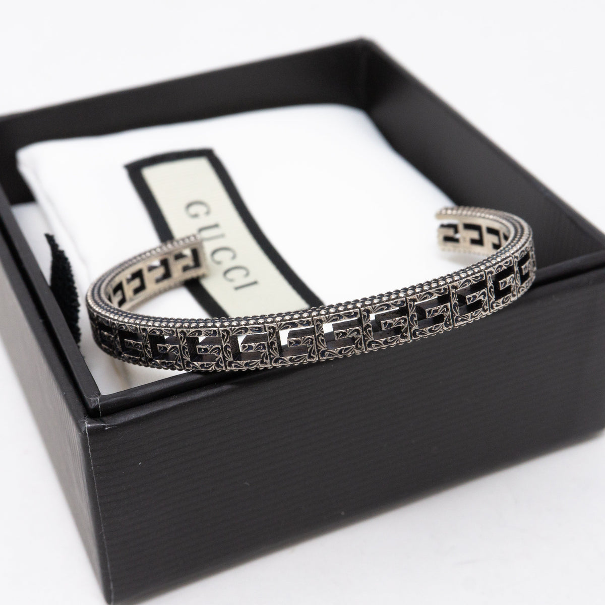 Sterling Silver Square G Bracelet