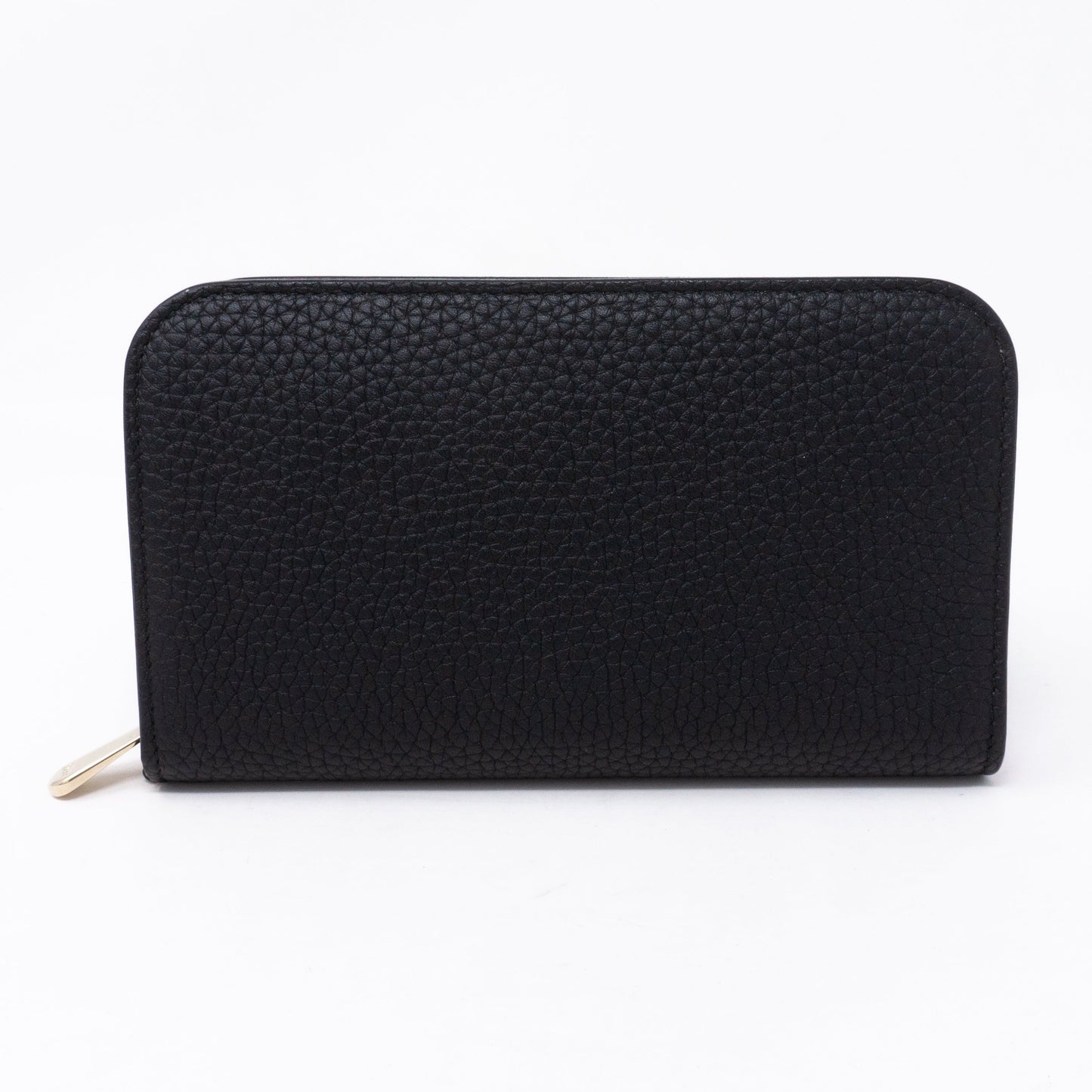 Diorissimo Voyageur Wallet Medium Black Leather