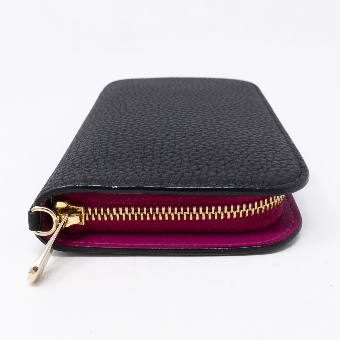 Diorissimo Voyageur Wallet Medium Black Leather