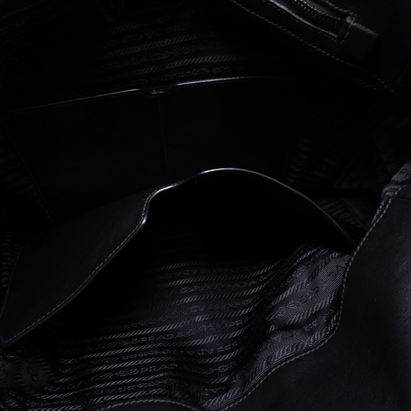 Crossbody Canvas Strap Bag Black Leather