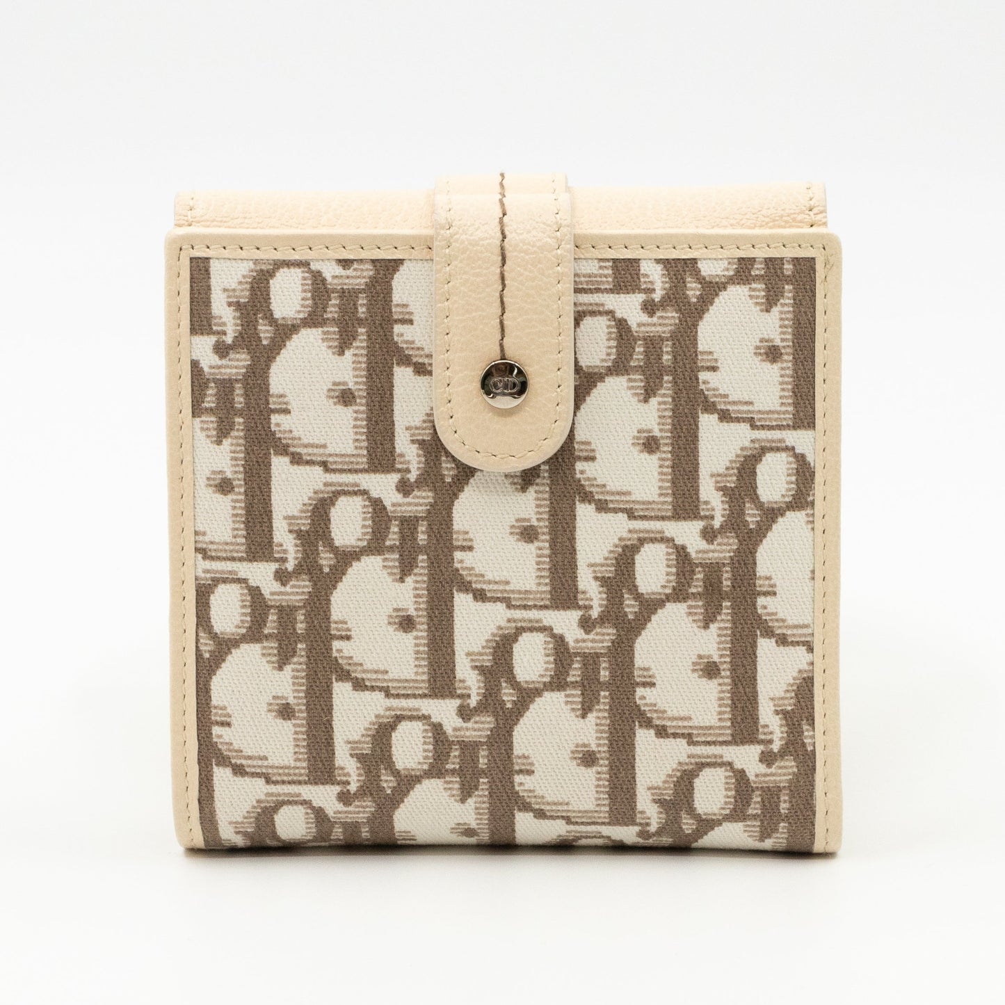 Wallet Embroidered Flowers Beige Monogram