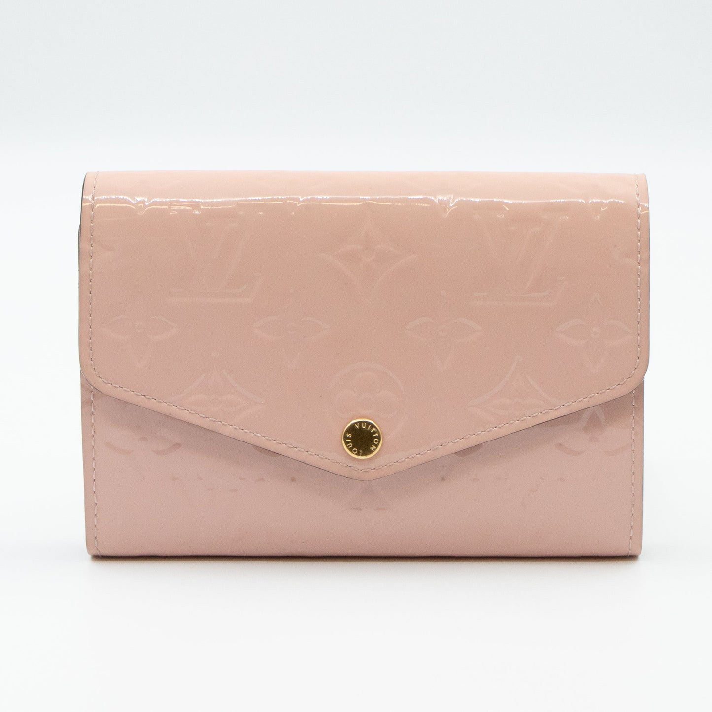Sarah Compact Wallet Vernis Rose Ballerine