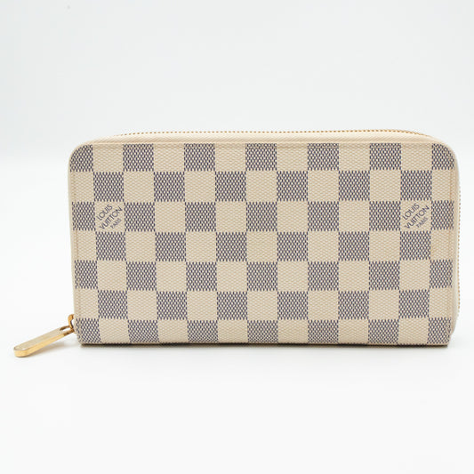 Zippy Organizer Wallet Damier Azur