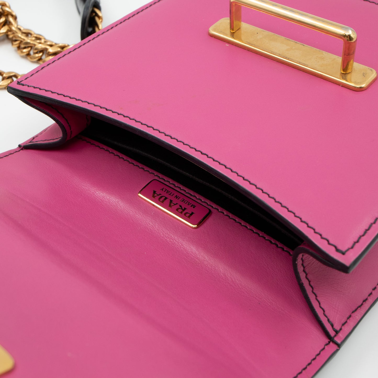 Pionniere City Pink Leather Crossbody Bag
