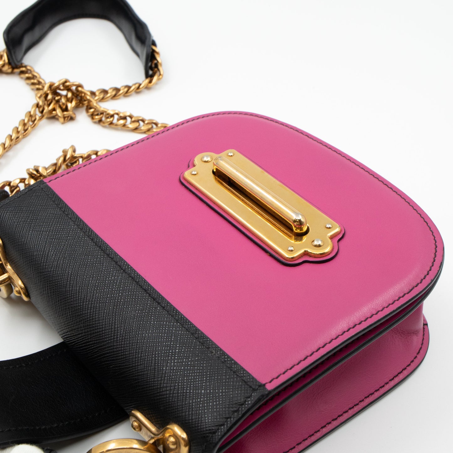Pionniere City Pink Leather Crossbody Bag