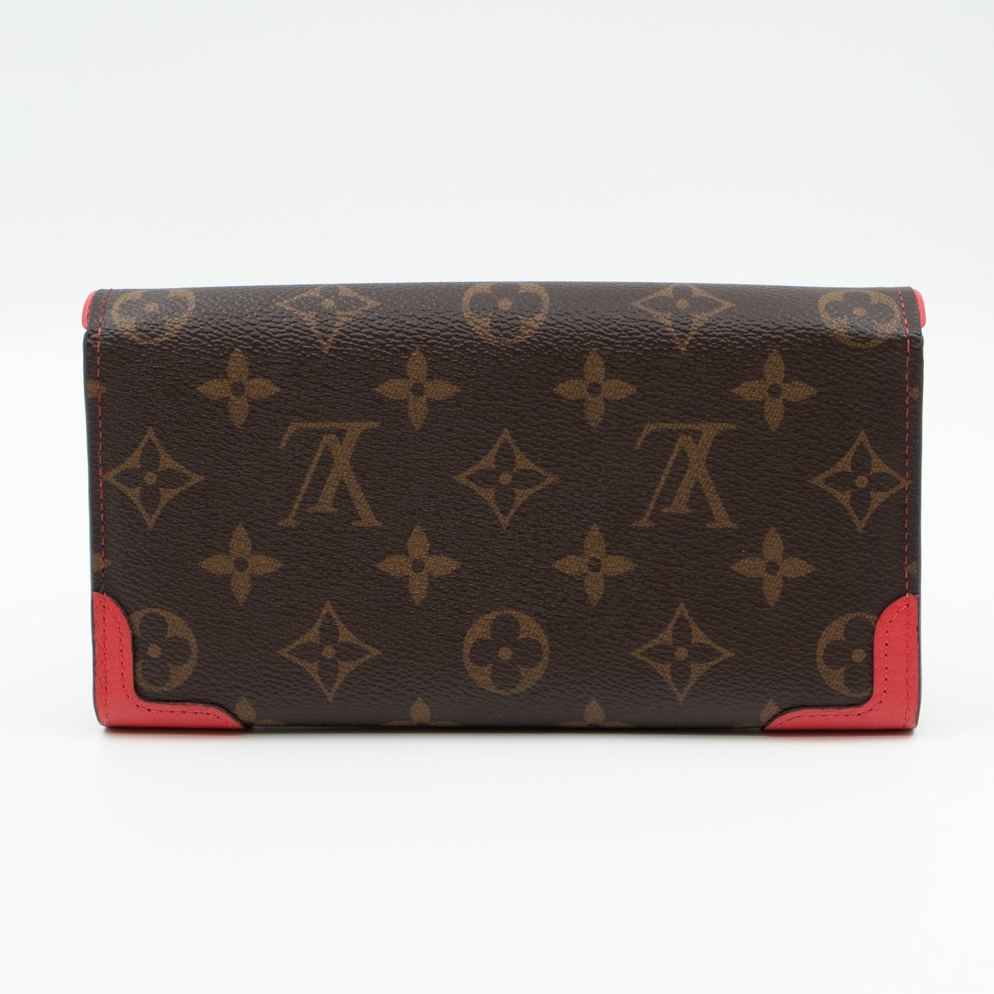 Sarah Wallet Retiro Monogram Red