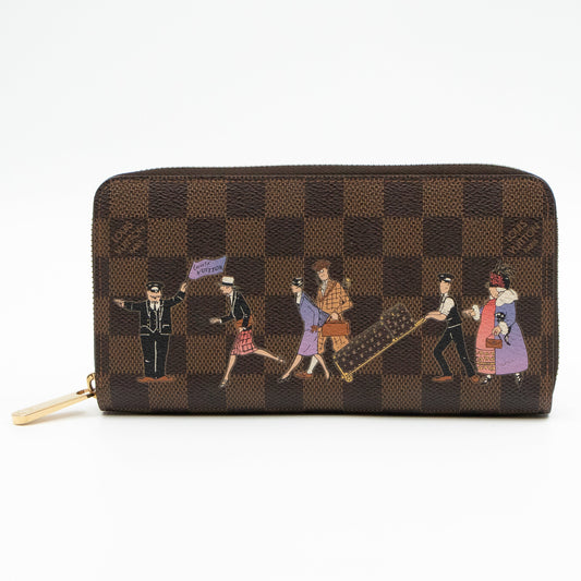 Zippy Wallet Damier Ebene Illustre
