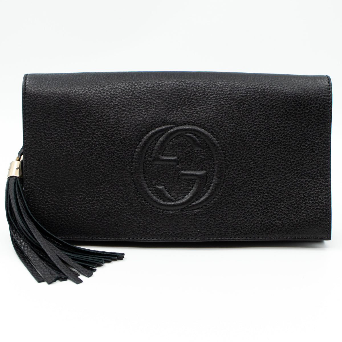 Soho Clutch Black Leather