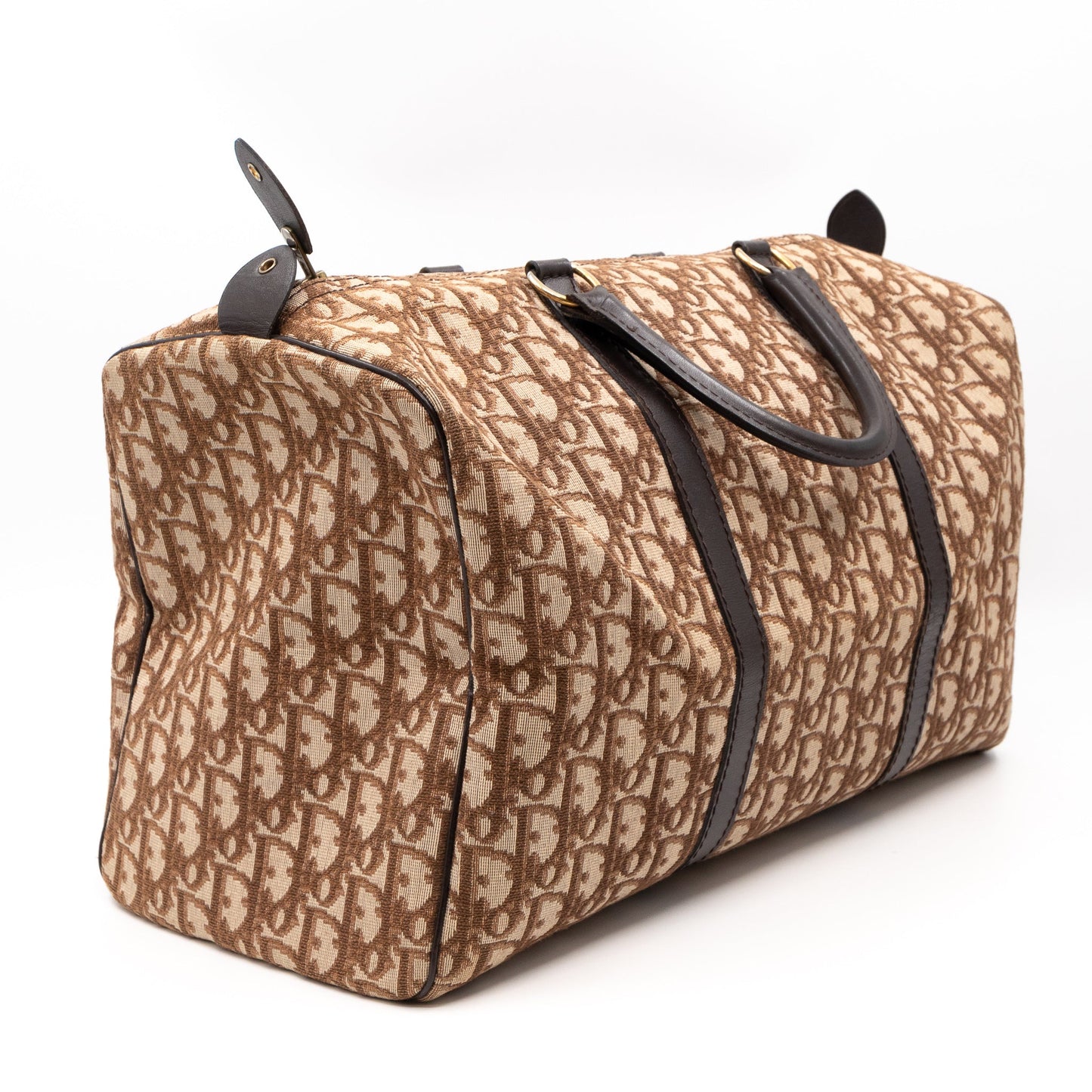 Trotter Duffle Bag Dior Oblique Brown