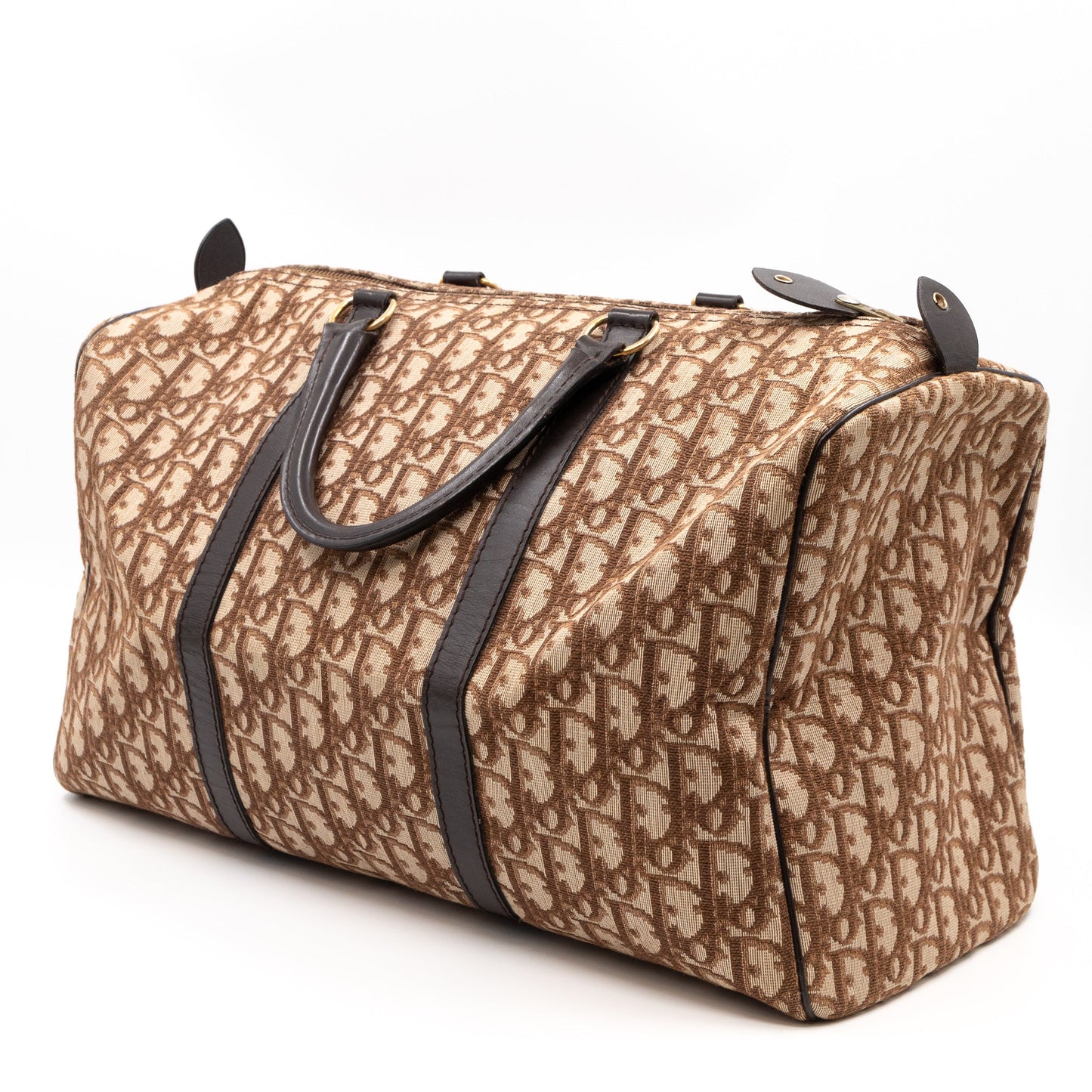 Trotter Duffle Bag Dior Oblique Brown