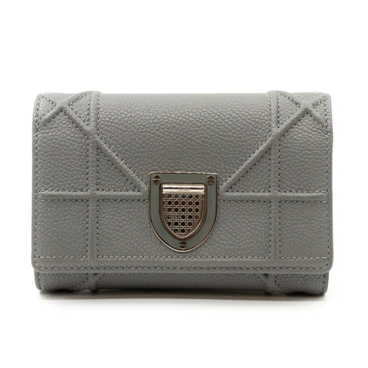 Diorama Elancee Wallet Grey Leather