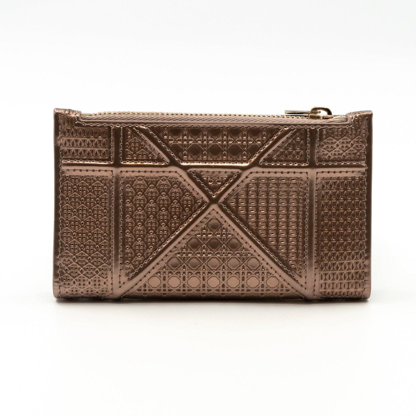 Diorama Compact Wallet Rose Gold Leather