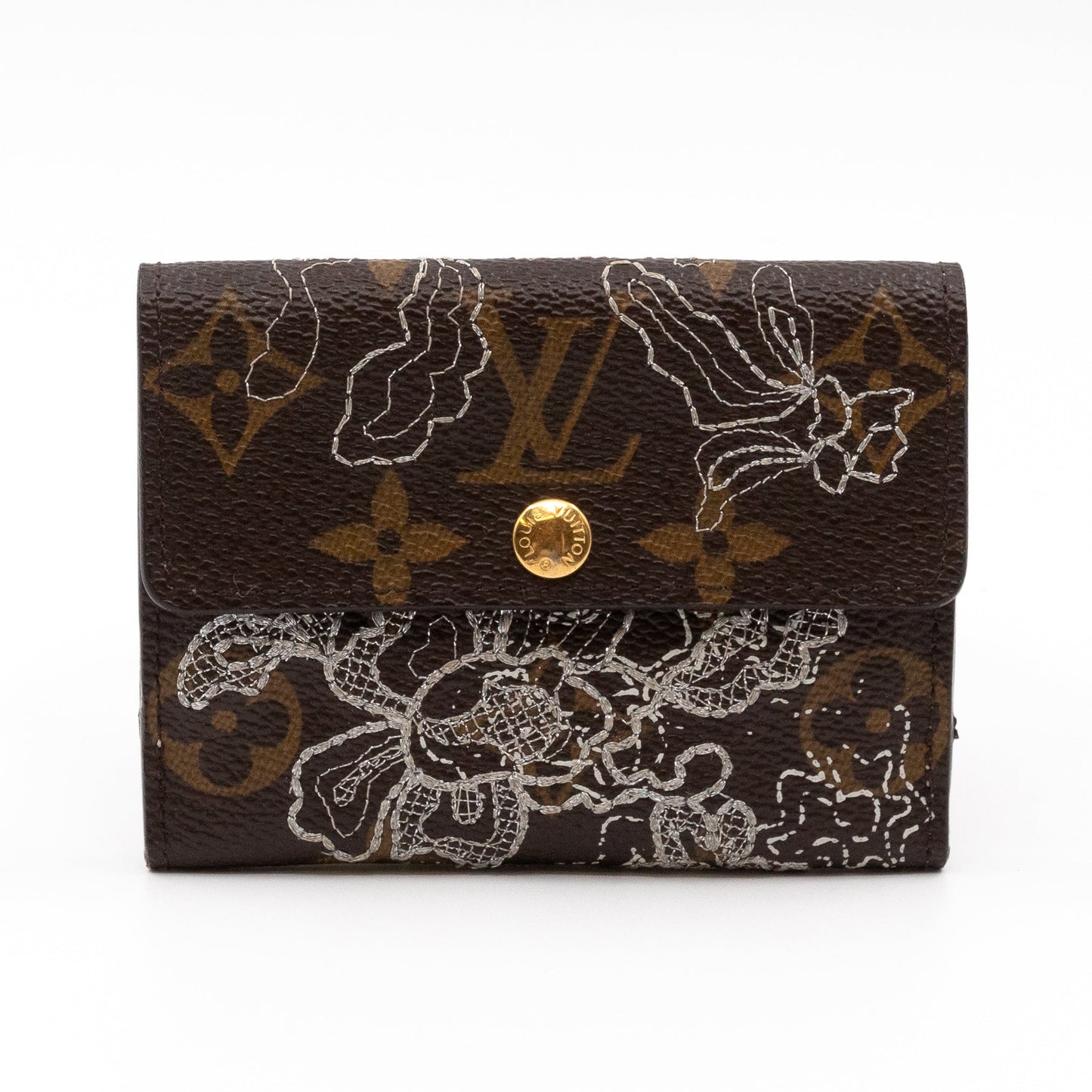 Ludlow Wallet Monogram Dentelle Silver