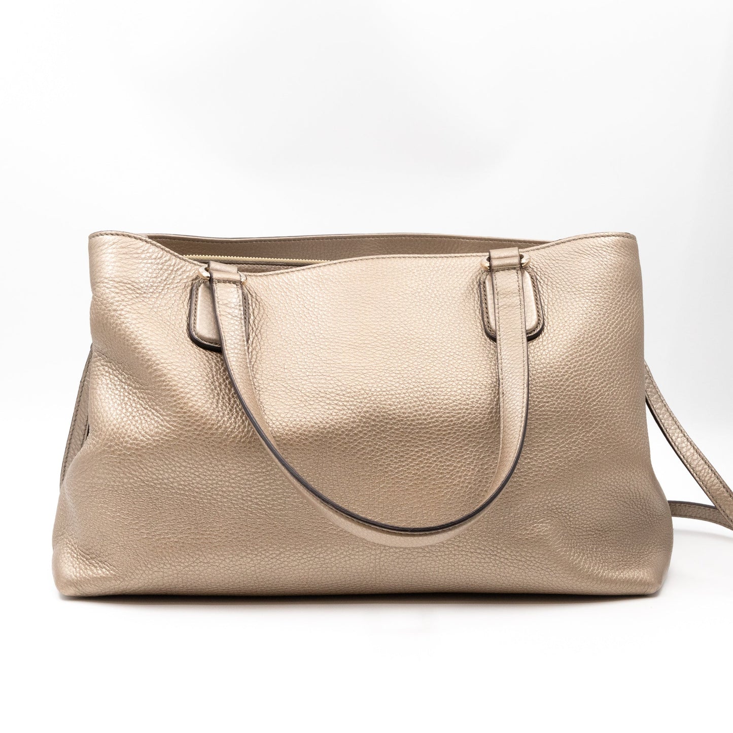 Soho Working Tote Champagne Leather