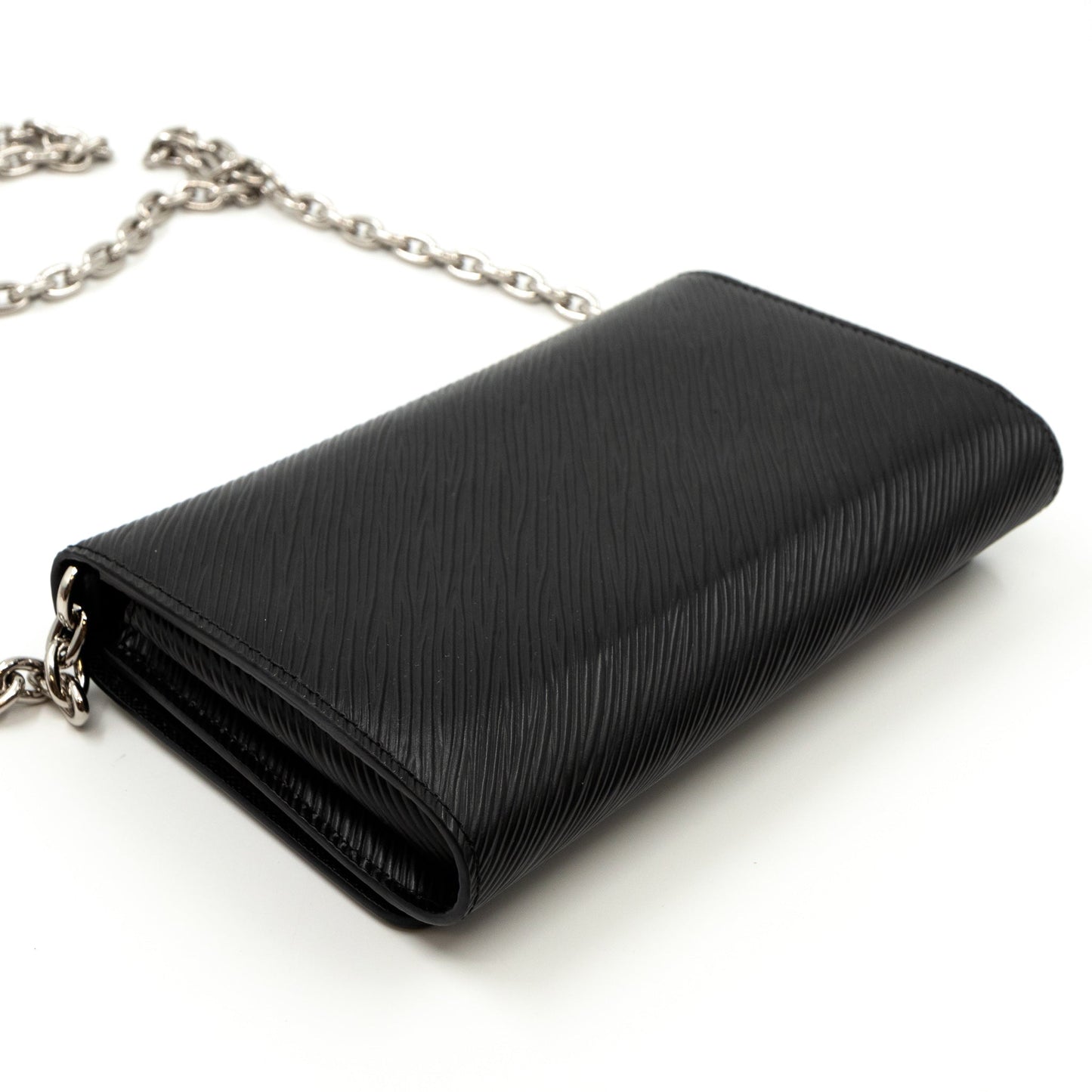 Twist Chain Wallet Epi Leather Black