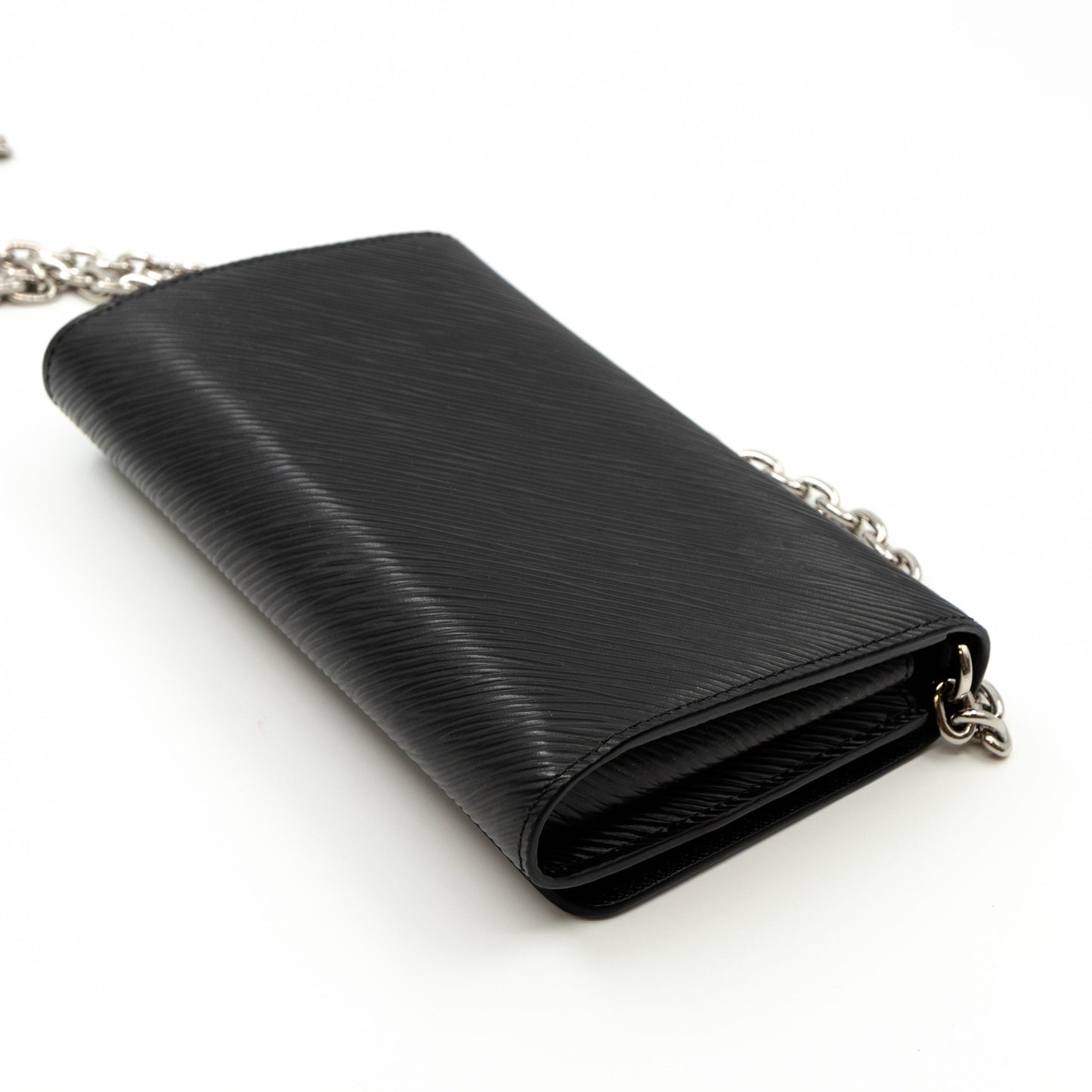 Twist Chain Wallet Epi Leather Black