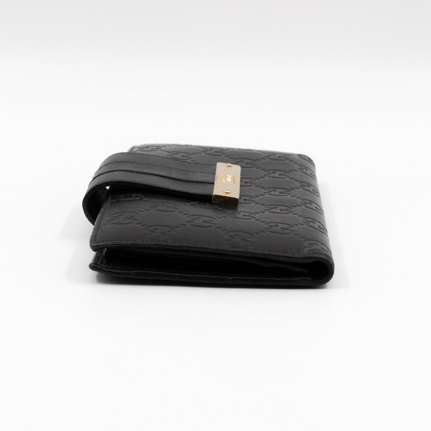 Guccissima Black Leather Wallet