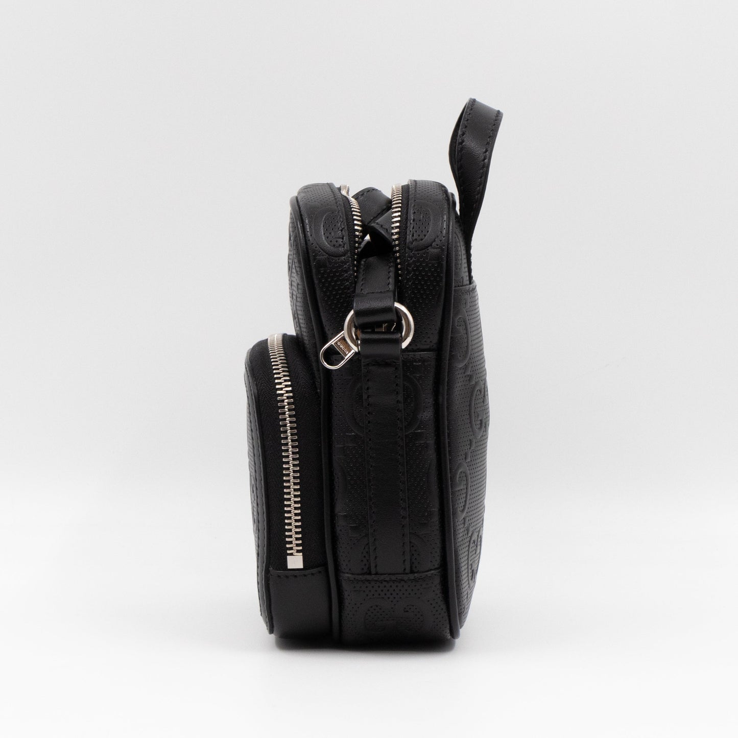 Gucci GG Embossed Mini Bag Black Leather