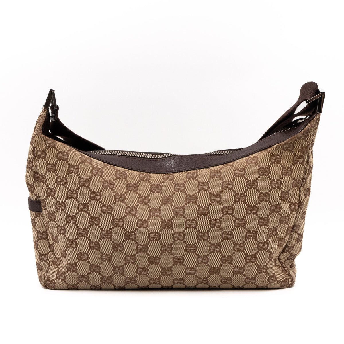 Saddle Zip Messenger Bag Medium GG Canvas