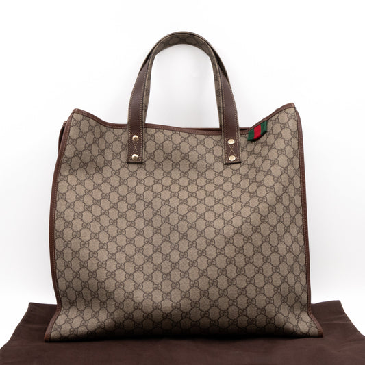 Signature Web Loop Medium Tote GG Supreme