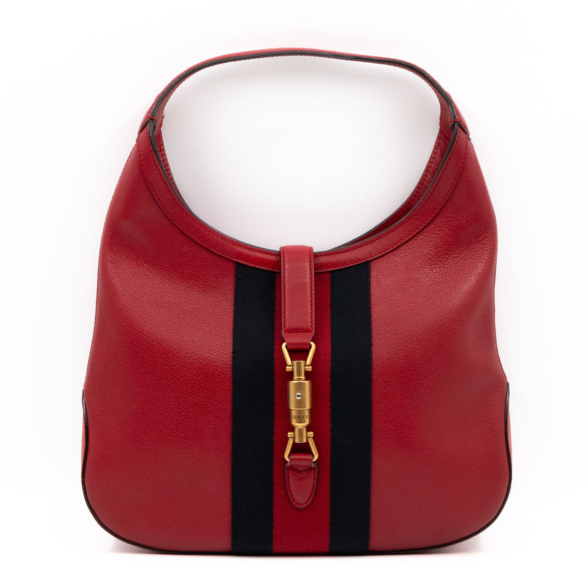 Jackie Hobo Bag Red Leather