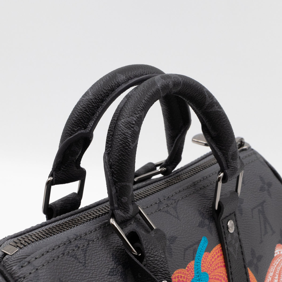 Keepall 25 Bandouliere LV x YK Monogram Eclipse Reverse Pumpkin