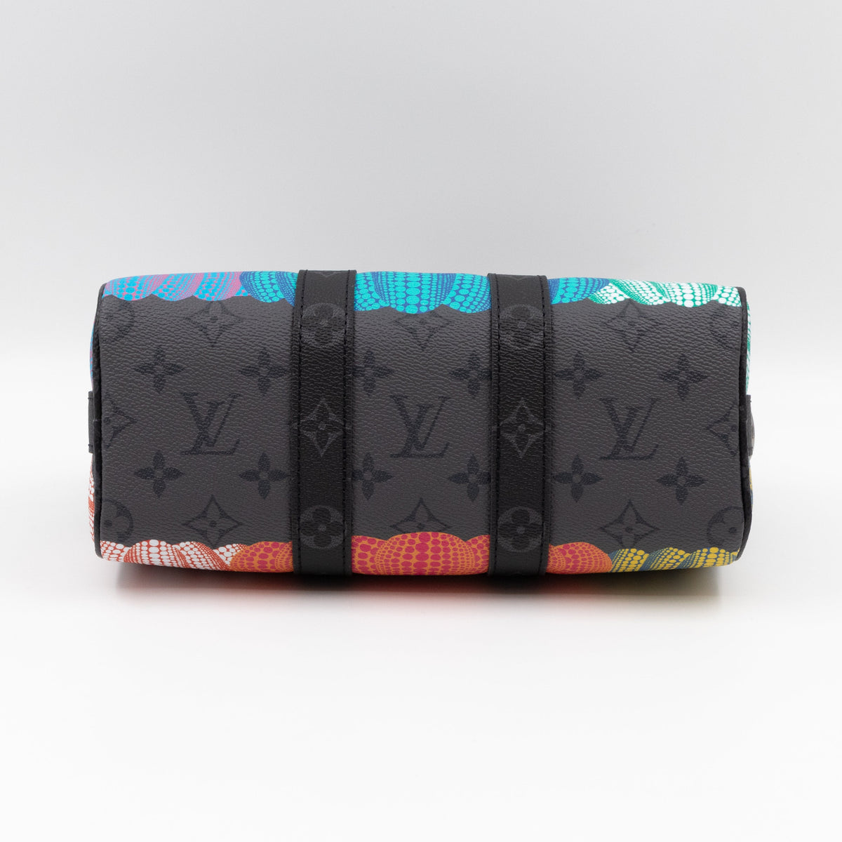 Keepall 25 Bandouliere LV x YK Monogram Eclipse Reverse Pumpkin