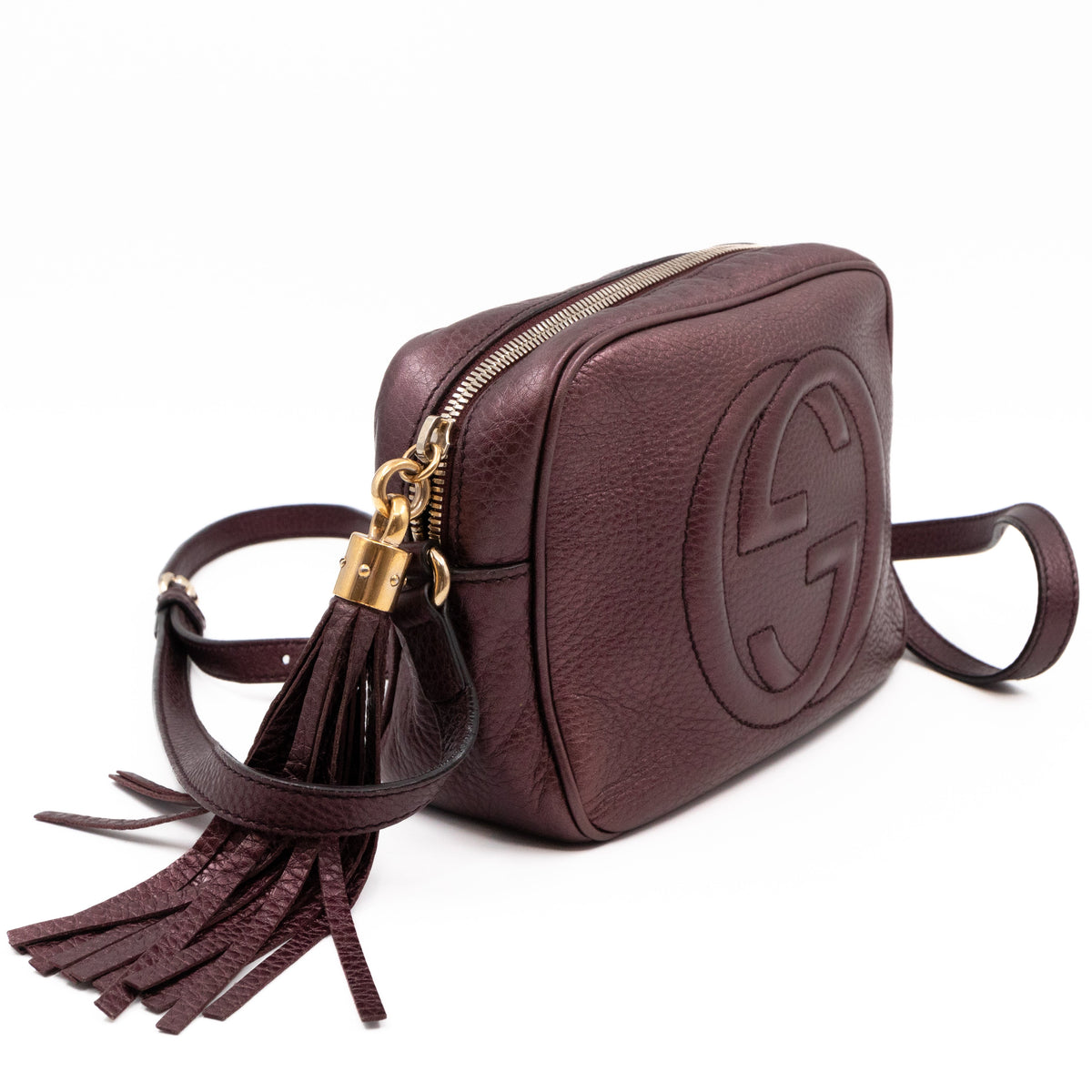 Disco Soho Purple Metallic Leather