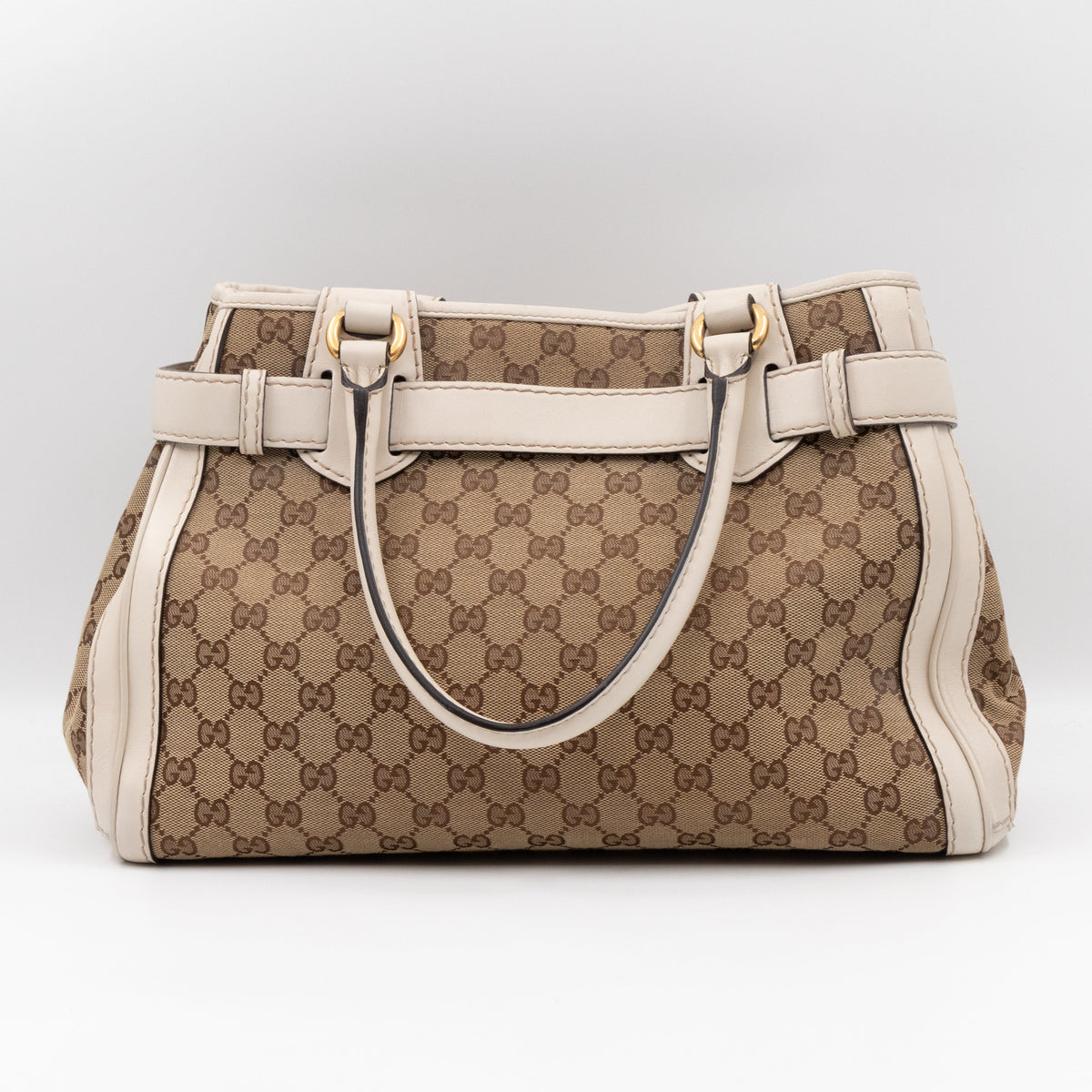 GG Running Bag GG Supreme Canvas White