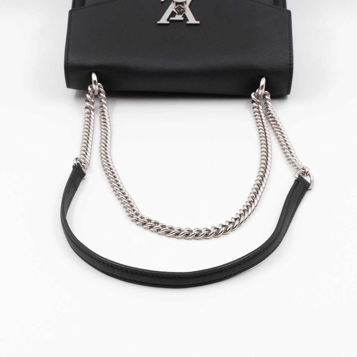 MyLockMe BB Chain Bag Black Leather