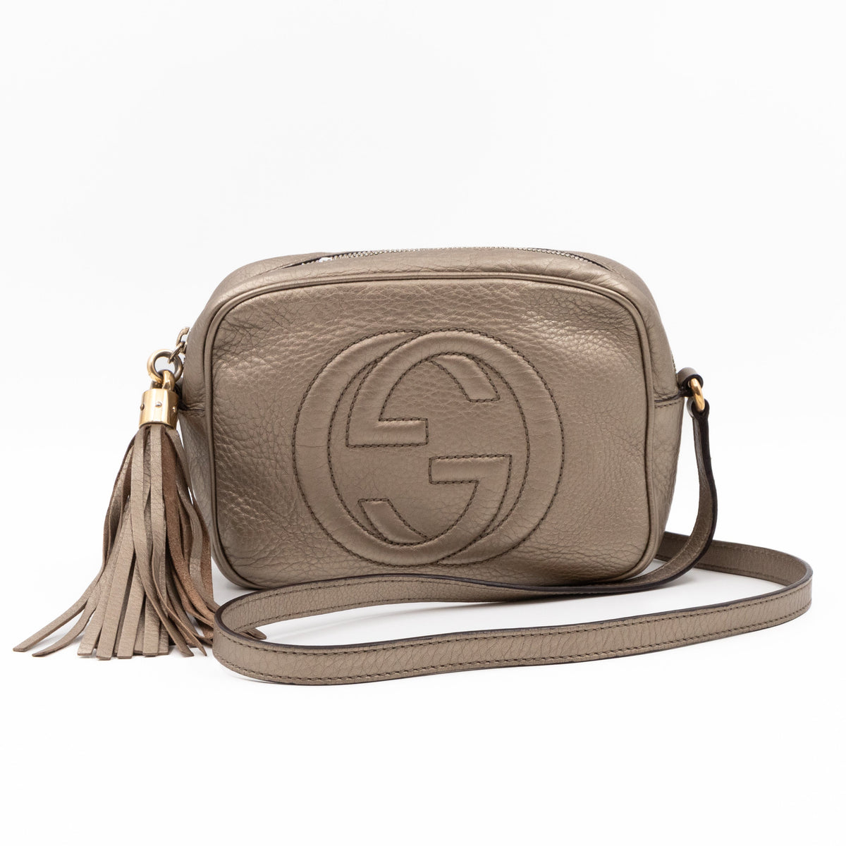 Disco Soho Champagne Metallic Leather
